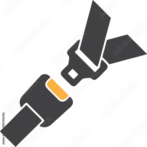 Car Seat Belt Buckle Illustration