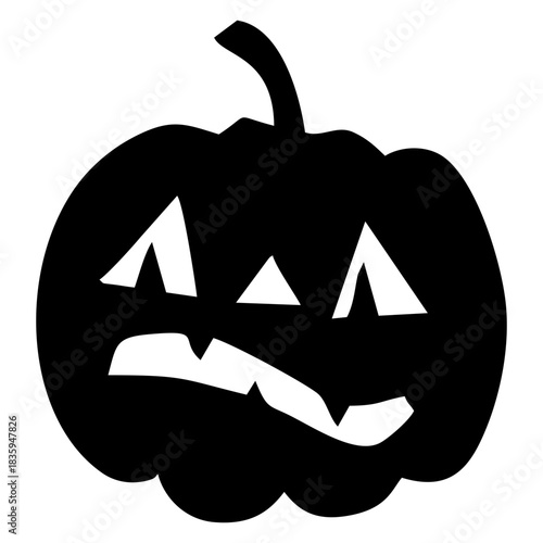 Spooky Pumpkin Silhouette