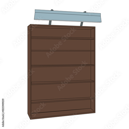 Bookshelf Vector