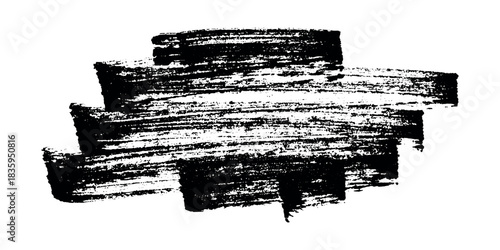 Brush paint stroke texture swatch Hand painted background Ink scribble dab clipart Paint smudge for tags and stamps design