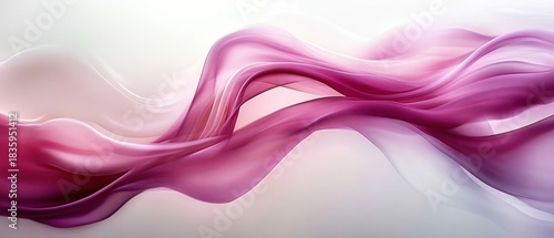 Wallpaper Mural Soft flowing translucent waves in shades of pink and purple creating a smooth and elegant abstract design with a calming and serene mood Torontodigital.ca
