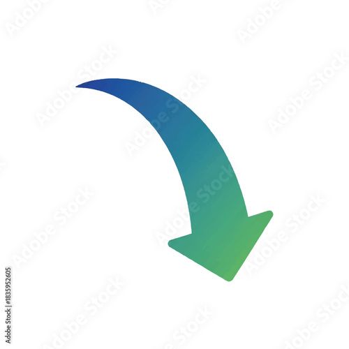 Dynamic Green Arrow Design, Graphic Art, Abstract Style, Digital Illustration, Modern Aesthetic