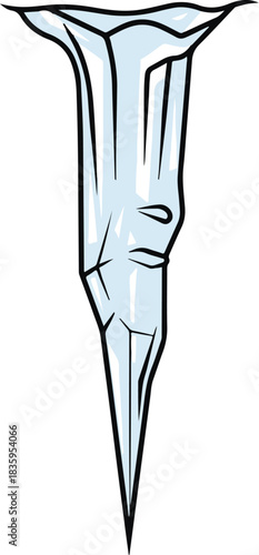 Icicle Illustration Winter's Frozen Spear