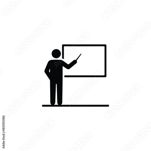 Professional presenter actively explaining concepts on a whiteboard, ideal for educational and business training sessions