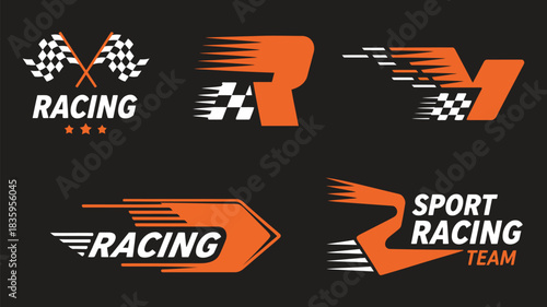 variation vector set of car race stripes, featuring dynamic racing line stickers, sleek graphic decals, vinyl design elements, and automotive decoration graphics ideal for motorsport and racing 