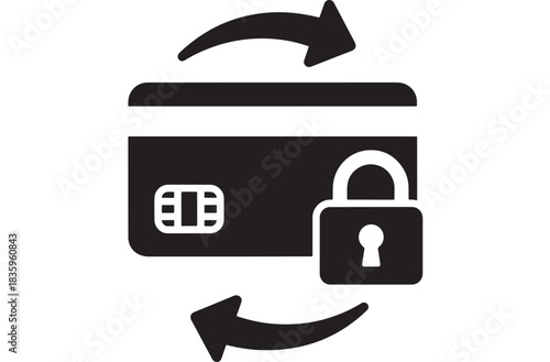 Safeguard your money transfers with a secure credit card icon, showing trust and protection for financial transactions, reflecting modern banking security measures and fraud prevention
