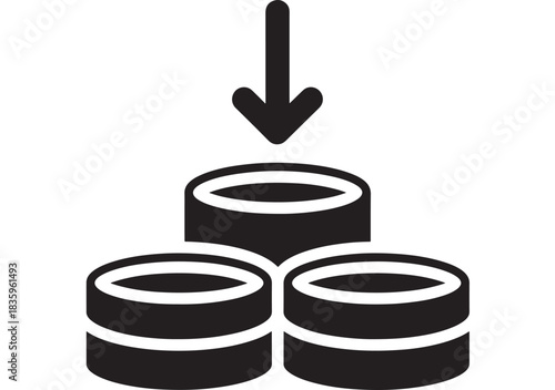 Streamline your workflow with easy one-click actions, download this slick icon to represent process automation, simplify tasks, or demonstrate stacking resources for ultimate efficiency