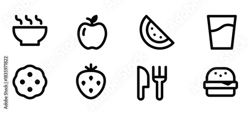  icon Food and Drink Line