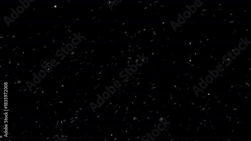 falling snow flakes