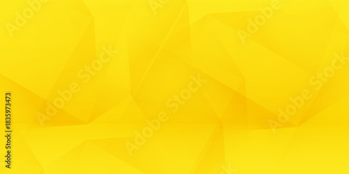 3d rendering of yellow orange abstract geometric background.