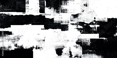Grunge black and white distressed texture overlay with rough ink splatters and scratches for vintage design background for wall textured.