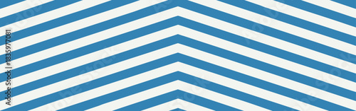 Blue chevron pattern repeating diagonally across a square stripes