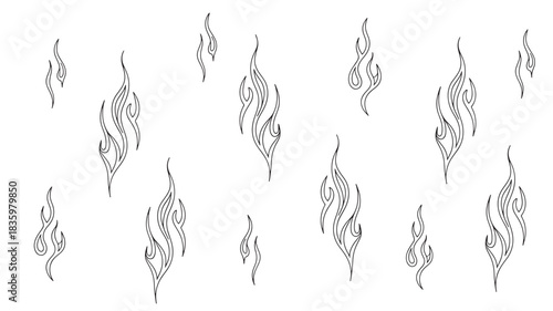 Abstract flame pattern decorative vector illustration elegant design element for backgrounds and creative projects