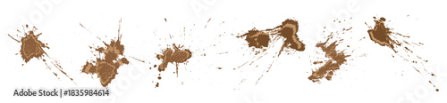 vector grunge mud splatters 