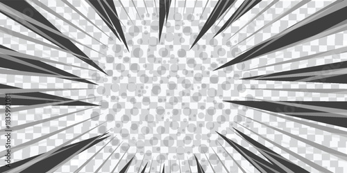 Comic book and manga speed line background. Superhero action, explosion background eps 10