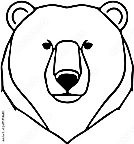vector illustration of a bear