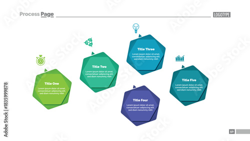 Infographic Diagram with Five Options
