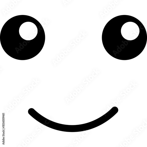 Cute Cartoon Character Face