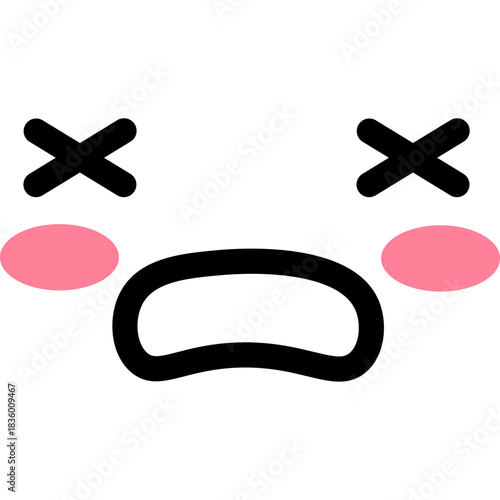 Cute Cartoon Character Face