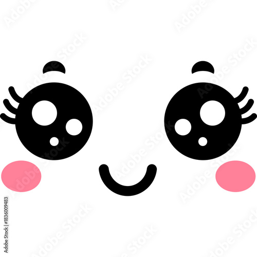 Cute Cartoon Character Face
