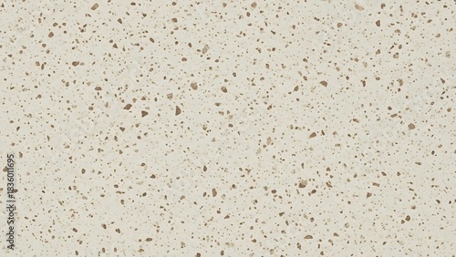 Beige Terrazzo Texture Background with Dark Speckles for Interior Design.