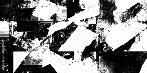 Abstract black and white grunge texture background distressed dirty vintage overlay artistic wallpaper dark.