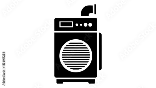 Industrial air purifier icon_ a high-capacity machine for removing airborne contaminants in factories for safer breathin