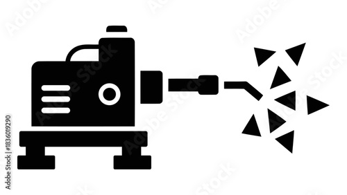 Industrial smart welding machine, automated robotic system for precise metal fabrication and manufacturing, modern techn