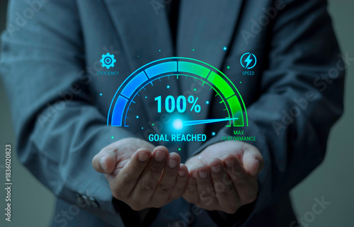 Business Leader Digital Speed ​​Hologram 