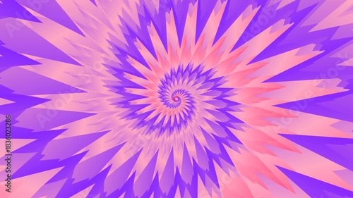 Vibrant pink and purple spiral abstract background.