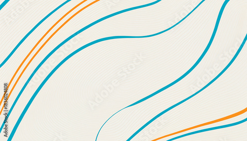 abstract flowing thin lines...