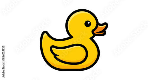 rubber duck on white