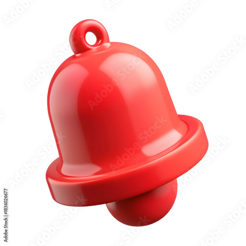 red plastic toy icon bell 