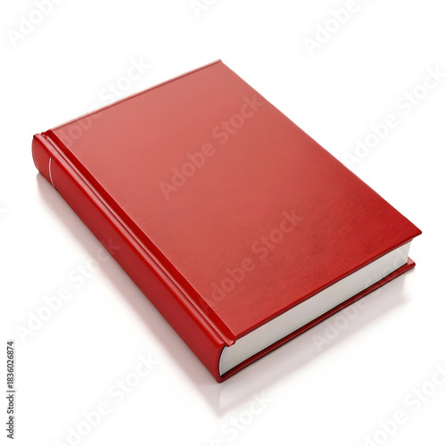 red book on white background
