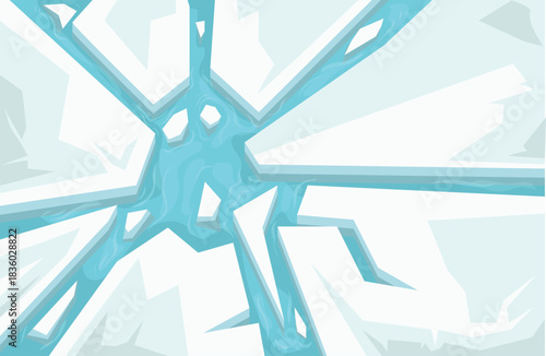 Ice poles background landscape, winter, nature artic