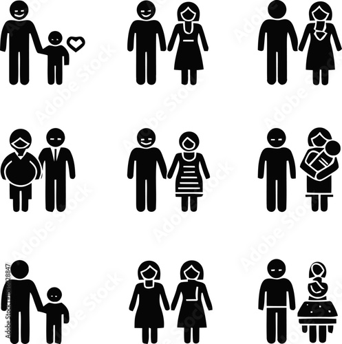 Diversity of Family Dynamics: A Pictorial Representation of Modern Relationship Structures