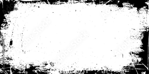 Distressed Grunge Border Texture With Ink Splatter and dusty old stained scary scratched stains, Scratch, Vintage grunge border Frame Design For Creative Backgrounds.