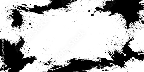 grunge old stained ink splat of acrylic watercolor art texture, painted acrylic black scratched Grunge ink splashed border frame with stains showcasing raw expressive textures, distressed artistic.