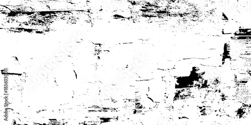 Aged and empty smooth grainy and grunge distressed Paper Grunge Texture Background Featuring Rough, Distressed Surface for Vintage and Artistic Design Projects.