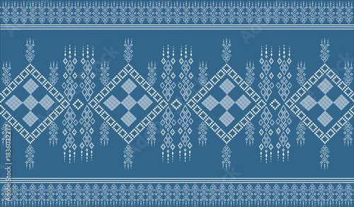 Beautiful fabric patterns Native ethnic patterns can be used to knit shawls, curtains, blankets, sarongs, and yarn for all types of clothing including wall coverings.