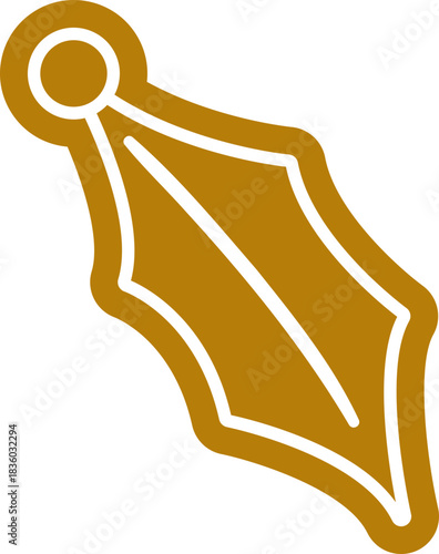 Festive White sugar icing gingerbread holly Icon.
Winter Christmas Holly Ginger Cookies flat vector Illustration.
Gingerbread Edge Holly Leaf and Berries Clipart.
Transparent background.