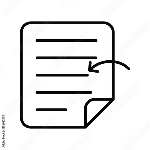 Forward File icon with white background vector stock illustration