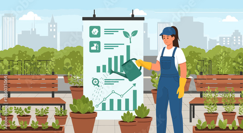 Urban rooftop farming: a sustainable growth for future generations concept