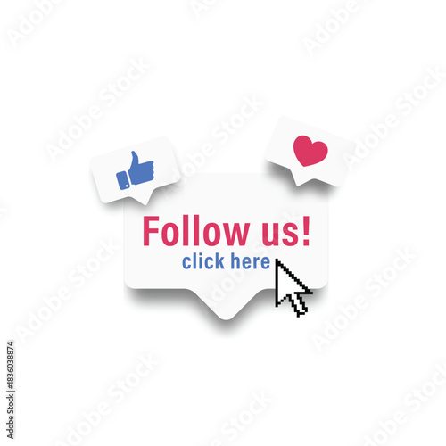 Follow us. Social media