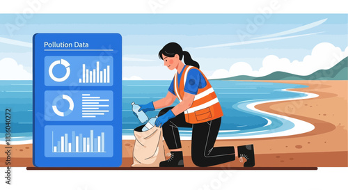Visualizing environmental cleanup: A digital insight into coastal pollution data
