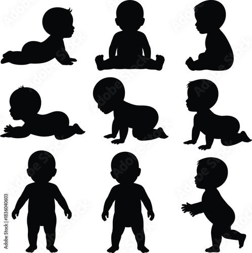 Flying doves silhouette vector illustration set on white background isolated on white background, illustration