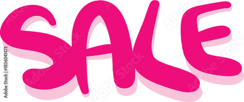 handwritten sale word lettering vector