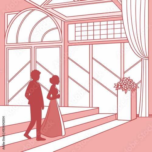 romantic couple in the city