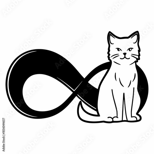 Cat with an infinity symbol