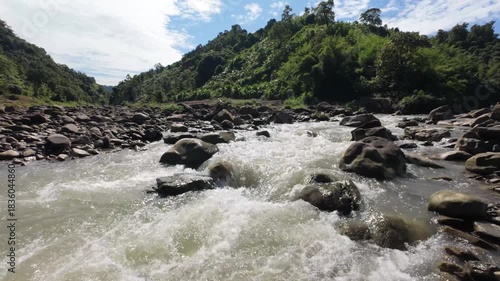 river in the mountains
